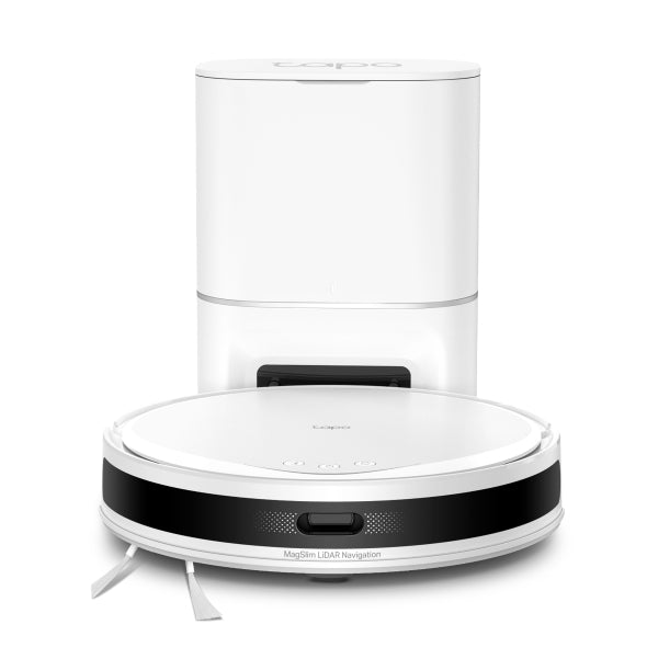Tapo RV20 Max Plus White | 5300Pa Suction MagSlim™ LiDAR Navigation Robot Vacuum and Mop with Auto-Empty Dock