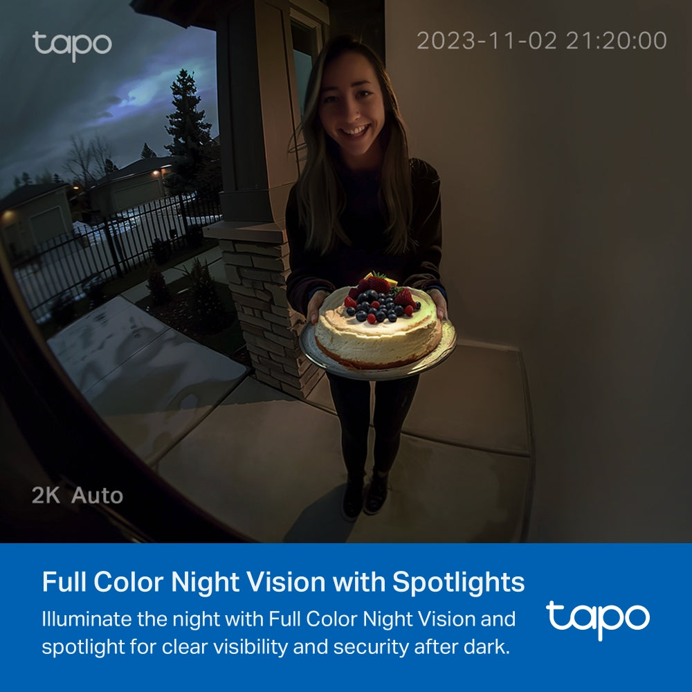 Tapo D210 | Tapo 2K Video Doorbell Camera