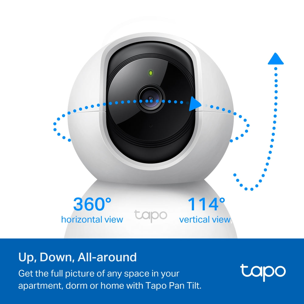2K 3mp Pan/Tilt Home Security Wi-Fi Camera, Tapo C210