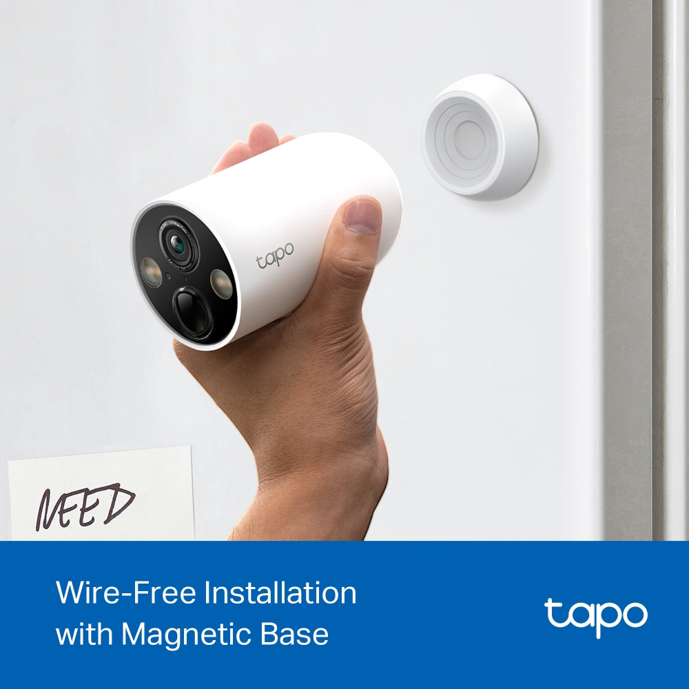 Tapo TC85(2-pack) | Magnetic Battery Security Camera, 2K QHD