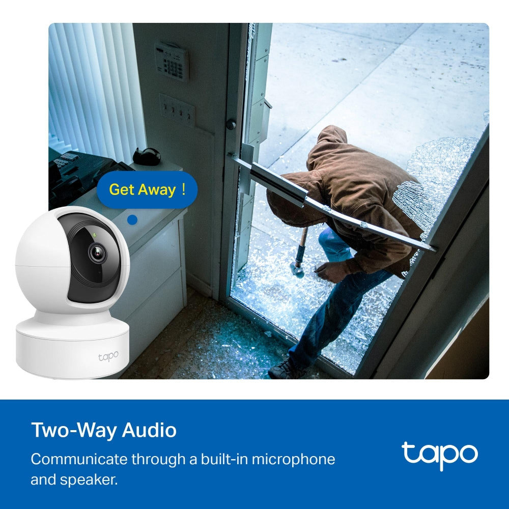 Pan/Tilt Home Security Camera, Tapo C202