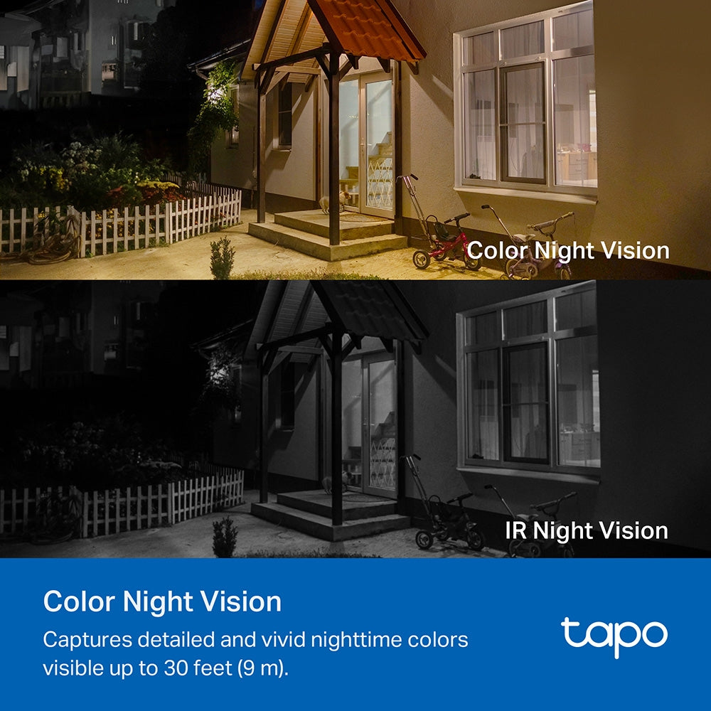 2K 3MP Smart Wire-Free Indoor/Outdoor Security Camera,Tapo C410(2-pack)
