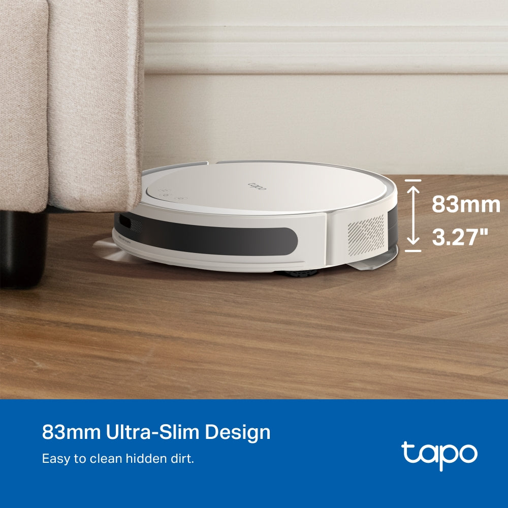Tapo RV20 Max White | 5300Pa Suction MagSlim™ LiDAR Navigation Robot Vacuum and Mop