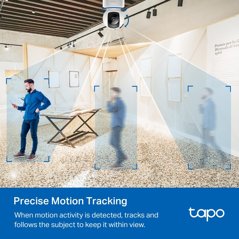 Pan/Tilt Home Security Camera, Tapo C202