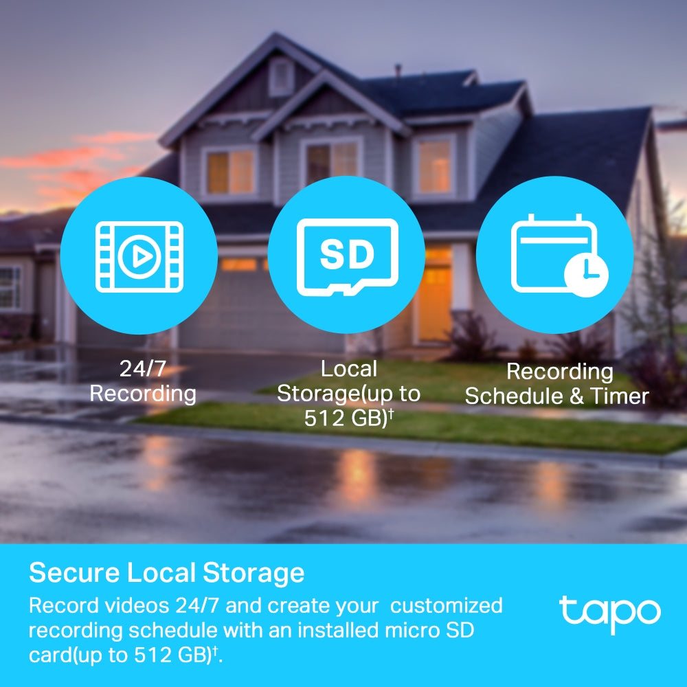 Tapo TC40 | Outdoor Pan Tilt Security Wi-Fi Camera, 1080P Full HD, Sharp Night Vision