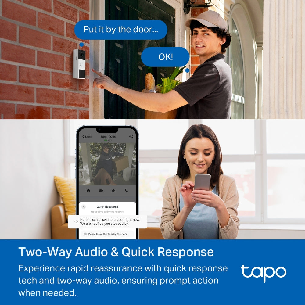 Tapo D210 | Tapo 2K Video Doorbell Camera