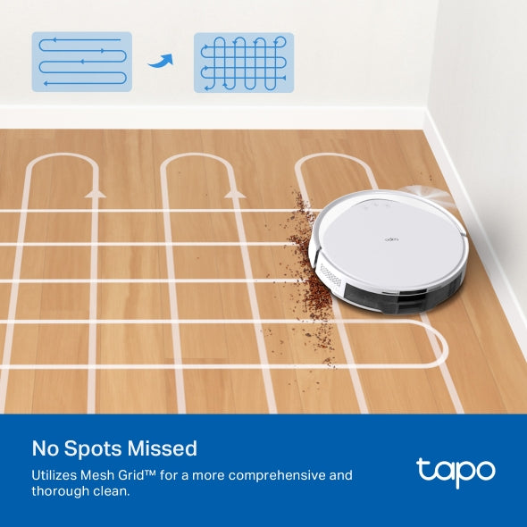 Tapo RV20 Max Plus White | 5300Pa Suction MagSlim™ LiDAR Navigation Robot Vacuum and Mop with Auto-Empty Dock