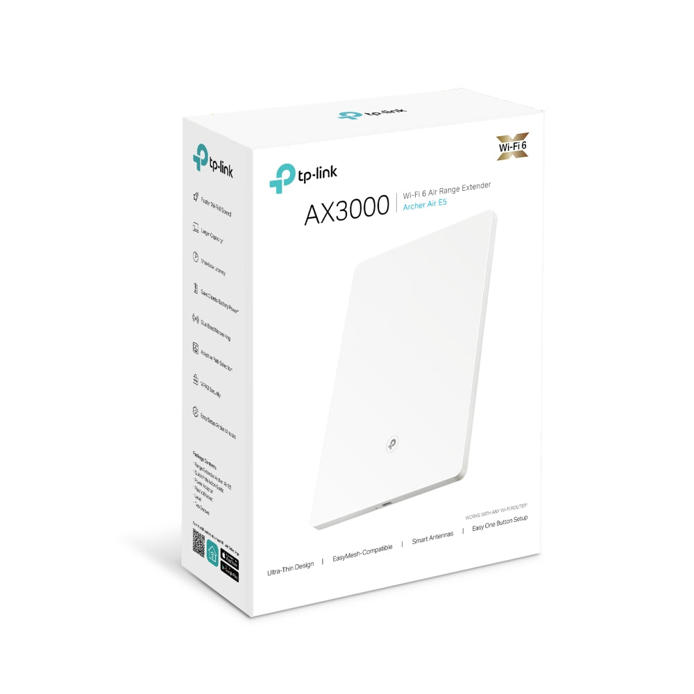 Archer Air E5 | AX3000 Dual-Band Wi-Fi 6 Air Range Extender