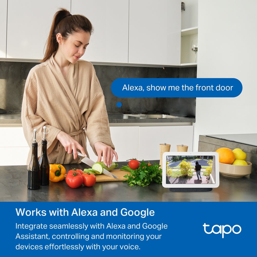 Battery Video Doorbell, Chime Included, Subscription-free, Tapo TD21(2-pack)