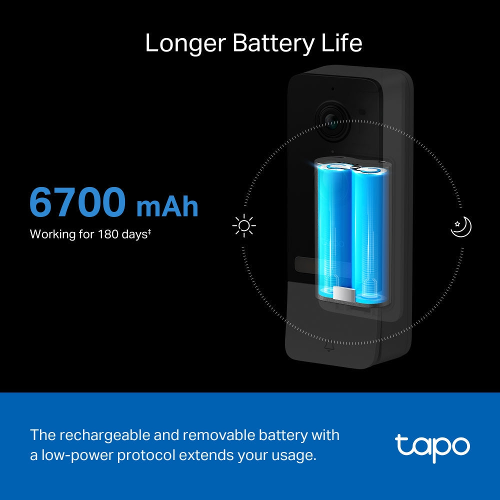 Tapo Smart Battery Video Doorbell, Tapo D230S1