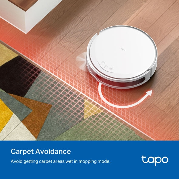 Tapo RV20 Max Plus White | 5300Pa Suction MagSlim™ LiDAR Navigation Robot Vacuum and Mop with Auto-Empty Dock