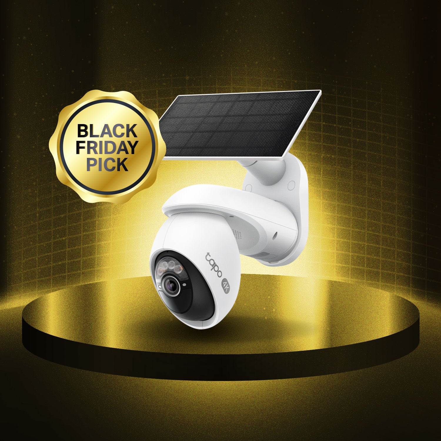 Tapo C660 KIT | 4K Solar-Powered Pan/Tilt Security Camera Kit