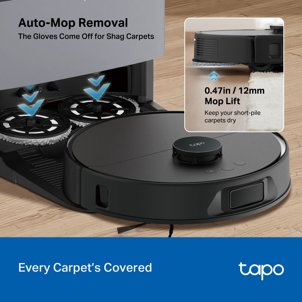 Tapo RV50 Pro Omni | AI Detection Robot Vacuum & Mop + All-in-One Self-Cleaning Station