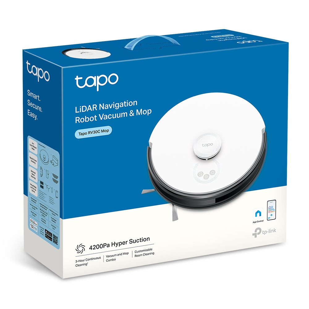 LiDAR Navigation Robot Vacuum & Mop, Tapo RV30C Mop