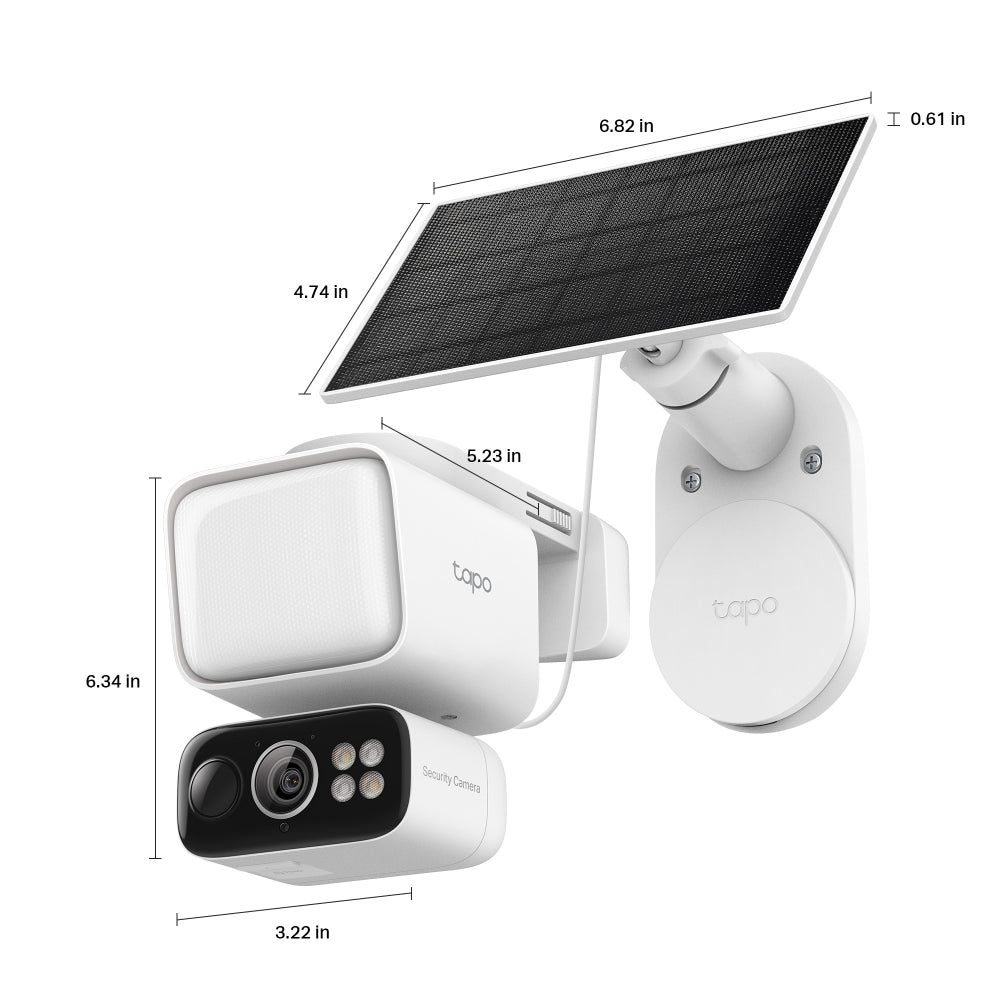 Tapo C615F KIT | Solar-Powered Floodlight Pan/Tilt Security Camera Kit