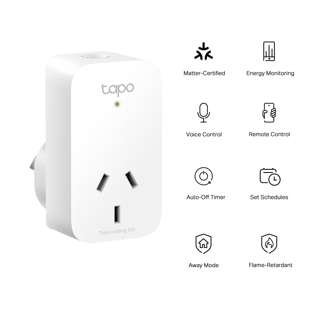 Mini Smart Wi-Fi Plug, Energy Monitoring, Tapo P110M(5-pack)