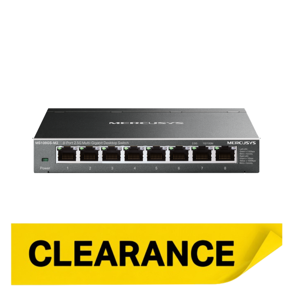 MS108GS-M2 | 8-Port 2.5G Multi-Gigabit Desktop Switch