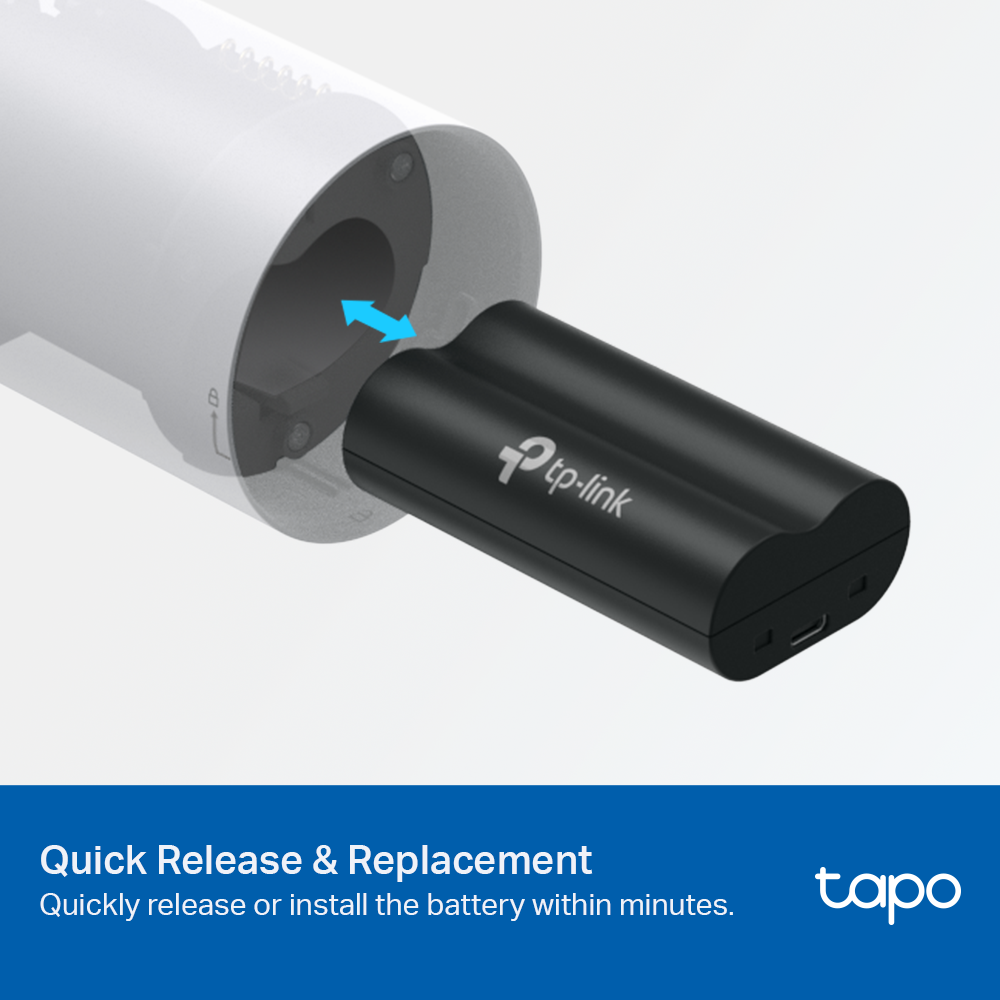 Tapo A100 | Battery Pack, Work with Battery Cam and Doorbell, Quickly charged