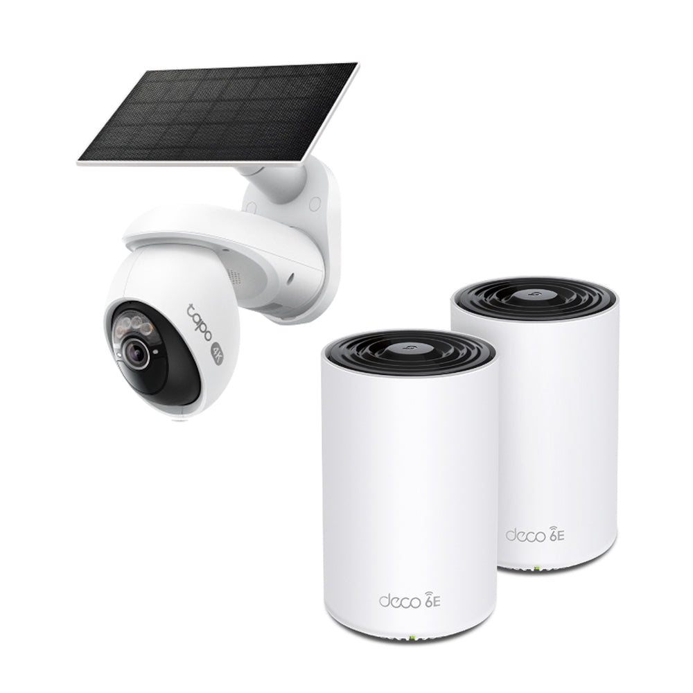 Deco 6E + Smart Home 4K Solar Security Kit