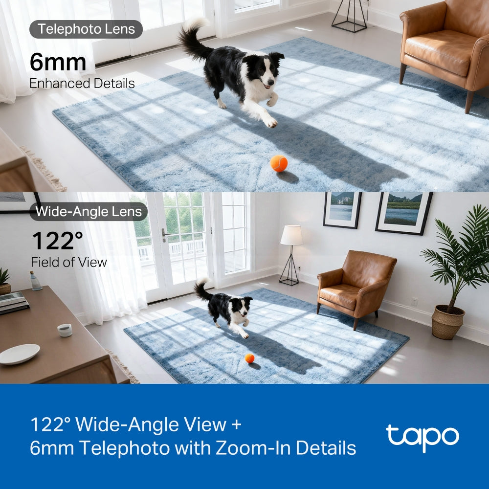 Tapo C245D | Dual Lens Pan/Tilt Security Camera