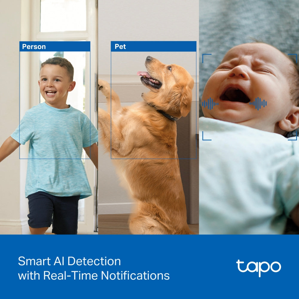 Tapo C250 | Pan/Tilt AI Home Security Wi-Fi Camera