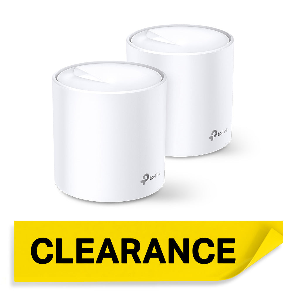 Deco X60(2-pack)-Refurbished | AX3000 Whole Home Mesh Wi-Fi 6 System