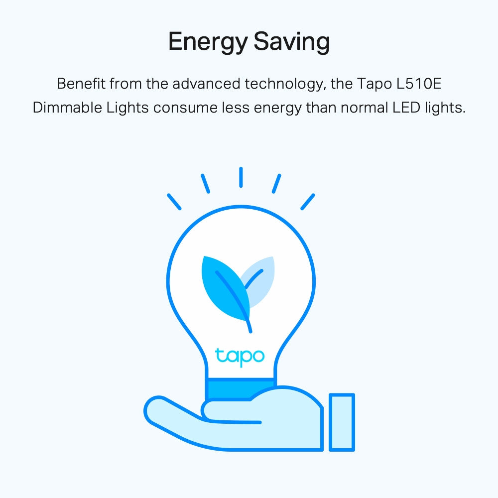 Smart Wi-Fi Light Bulb, Dimmable, Tapo L510B(3-pack)
