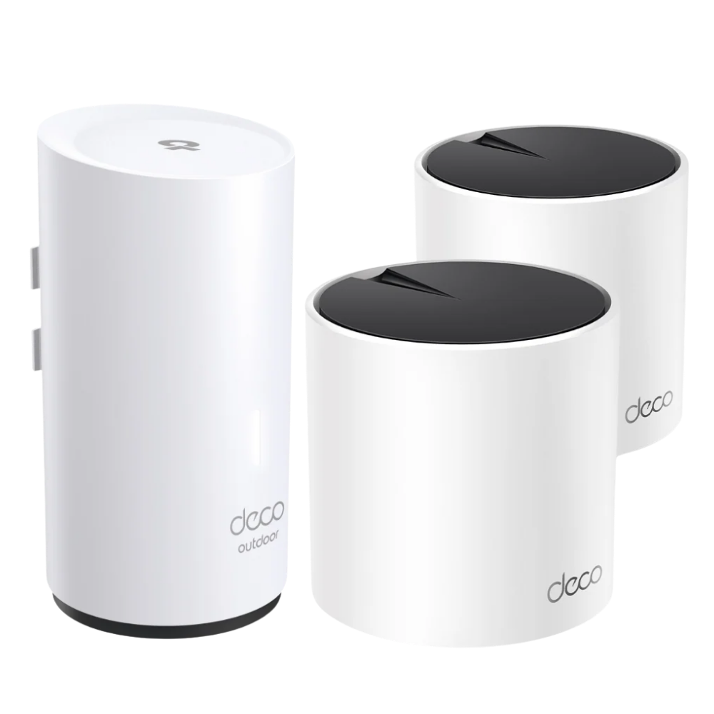 Deco X55(2-pack) + Deco X50-Outdoor(1-pack) | AX3000 Whole Home Mesh Wi-Fi 6 System