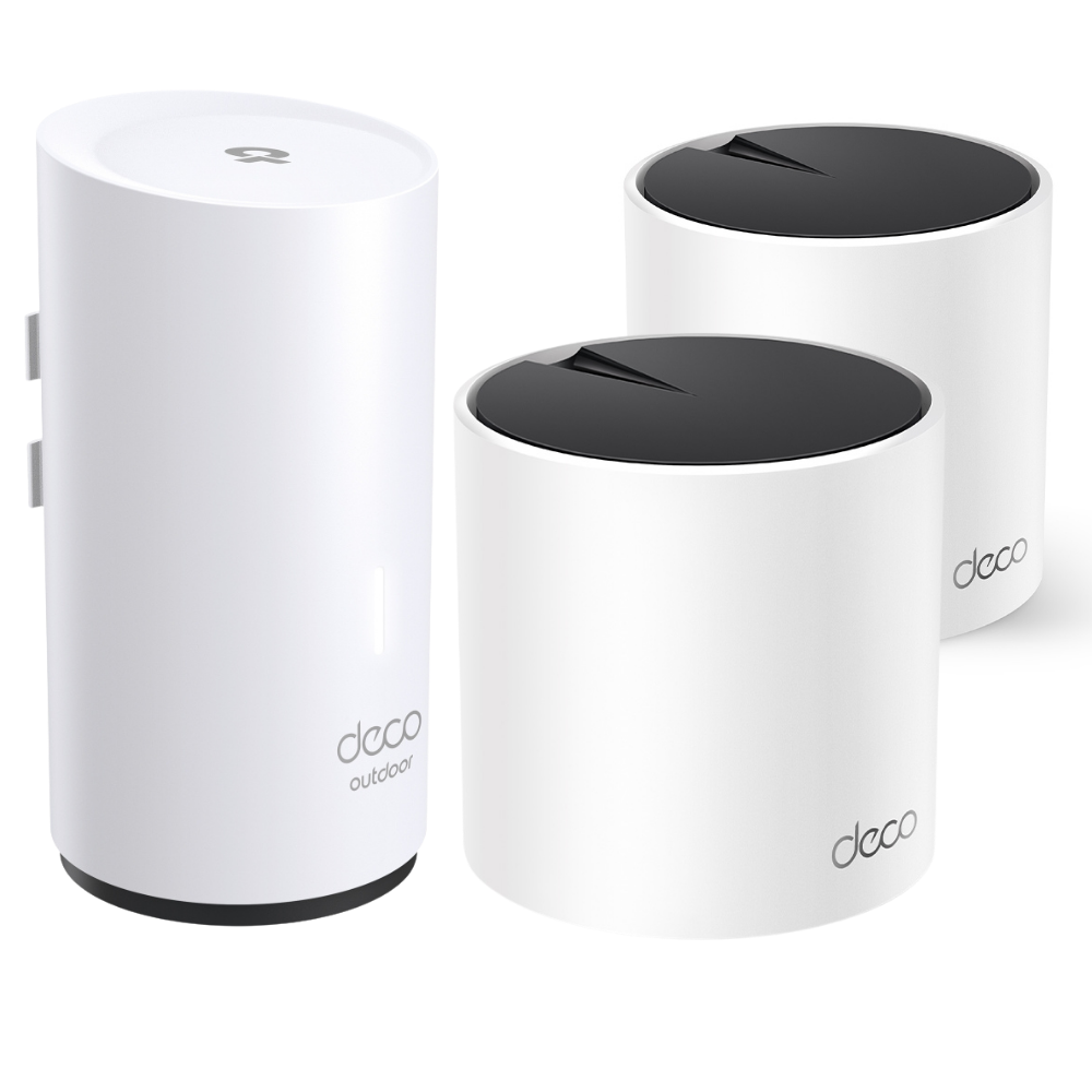 Deco X55(2-pack) + Deco X50-Outdoor(1-pack) | AX3000 Whole Home Mesh Wi-Fi 6 System