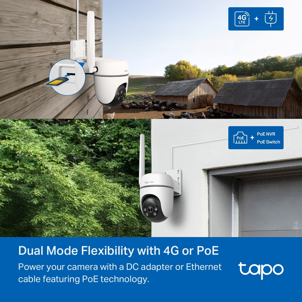 Tapo TC40GW | Outdoor Pan/Tilt 4G LTE Camera