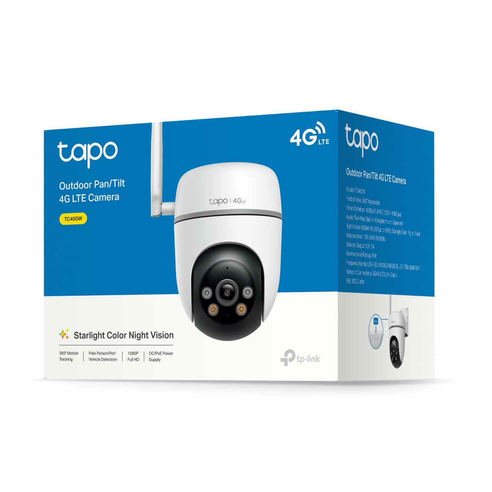 Tapo TC40GW | Outdoor Pan/Tilt 4G LTE Camera