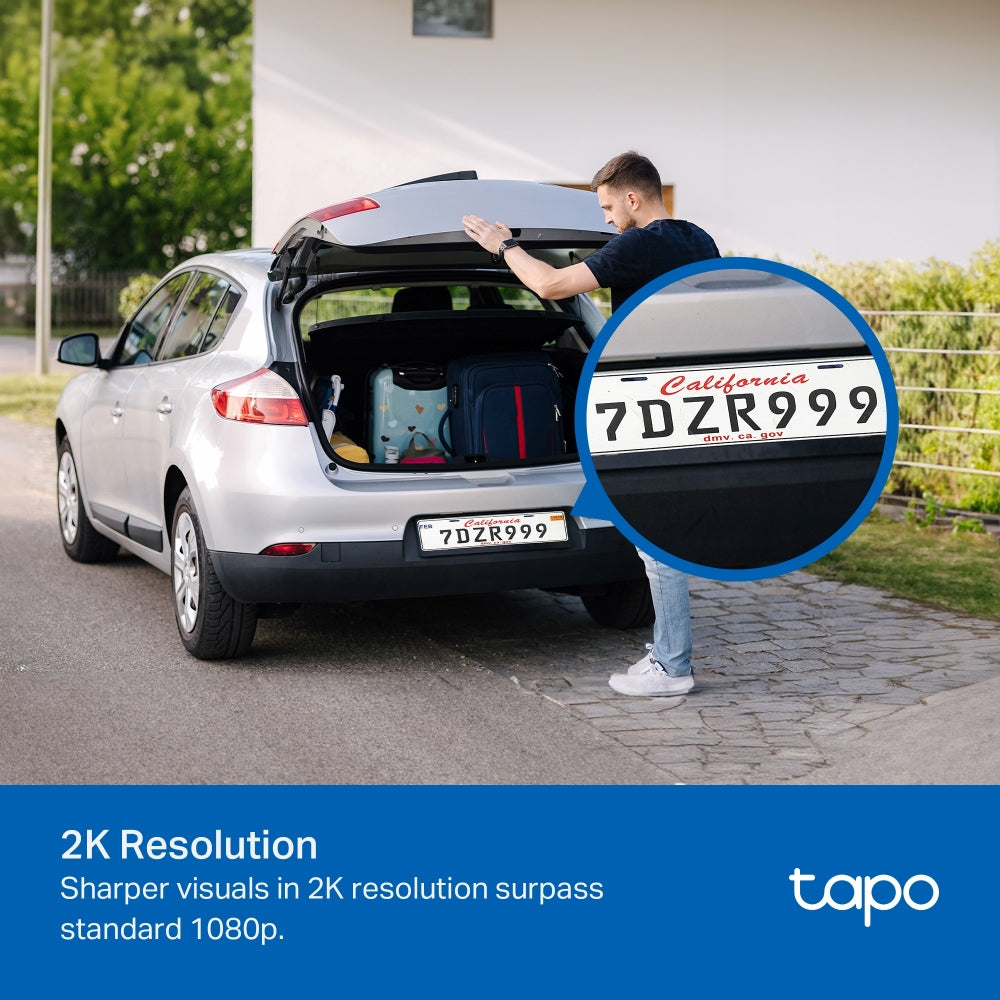 Tapo TC41 | Outdoor Pan Tilt Security Wi-Fi Camera, 2K, Full-Colour Night Vision
