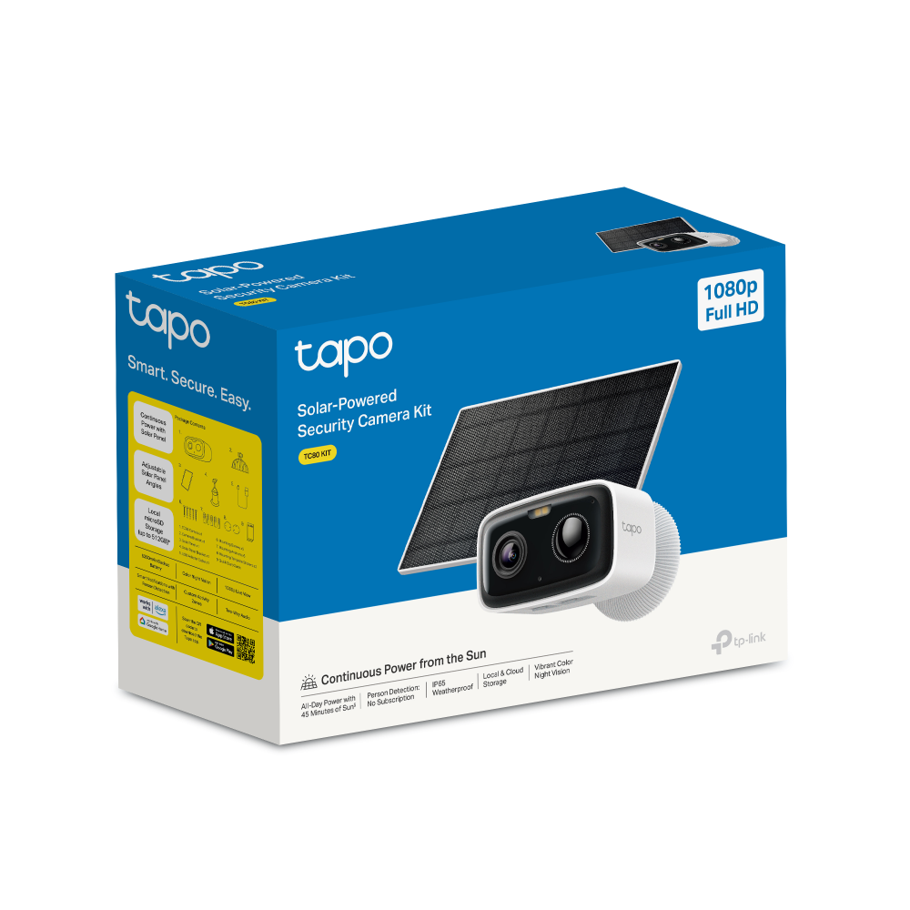 TC80 KIT | Tapo Solar-Powered Security Camera Kit