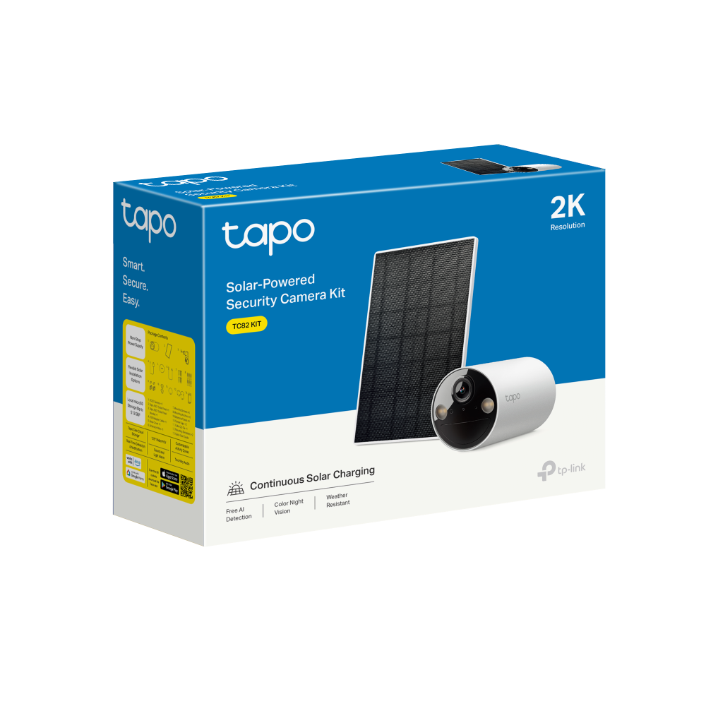 Tapo TC82 KIT(2-pack) | Tapo SolarCam, 2K 3MP, Colour Night Vision
