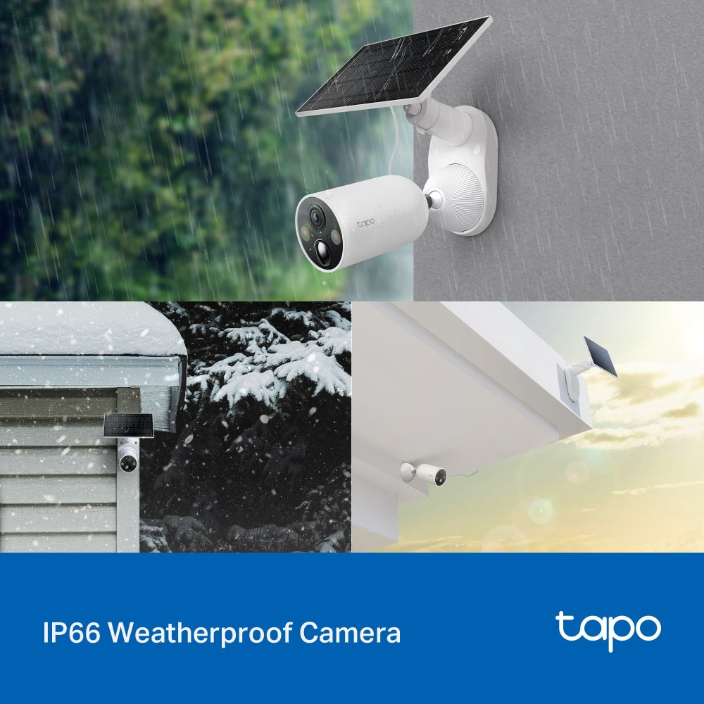 Solar-Powered Security Camera Kit, TC85 KIT(4-pack)