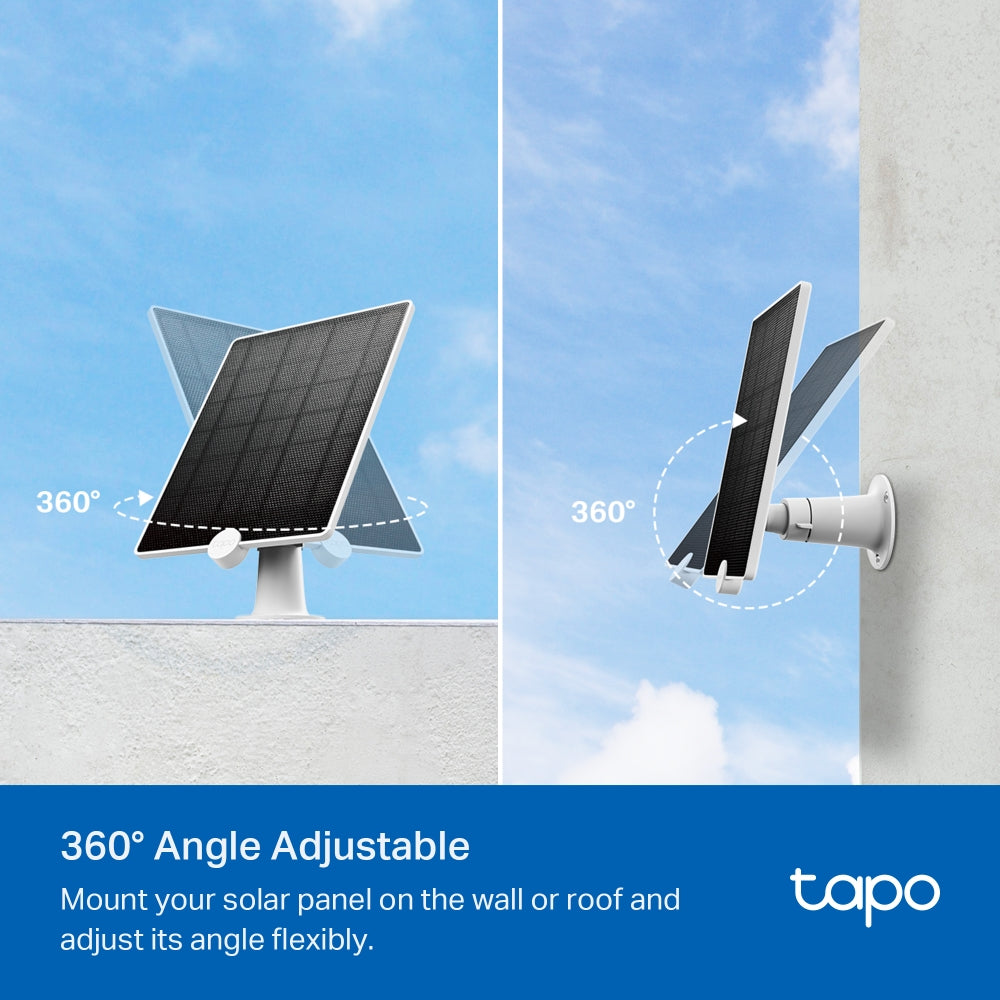 Tapo A200 | Solar Panel, Non-Stop Solar Power, Work with Battery-Powered Cam