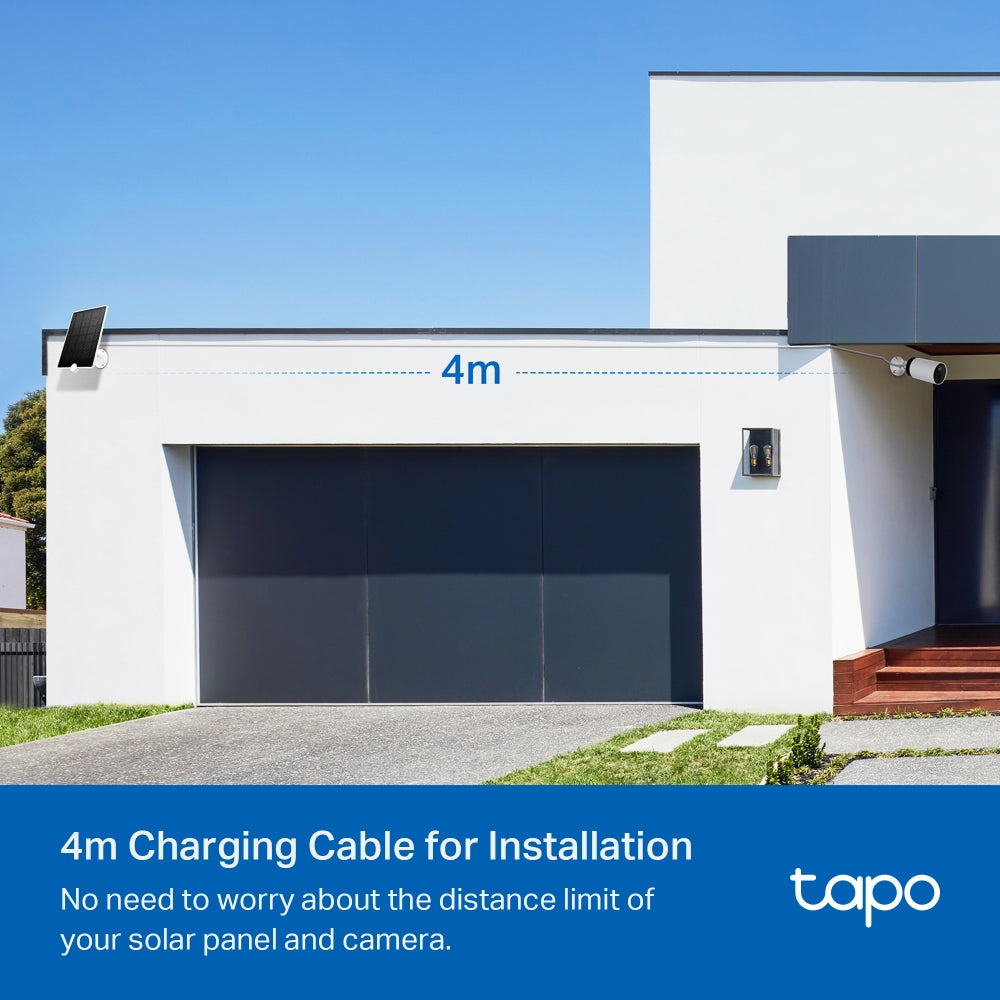 Tapo A200 | Solar Panel, Non-Stop Solar Power, Work with Battery-Powered Cam