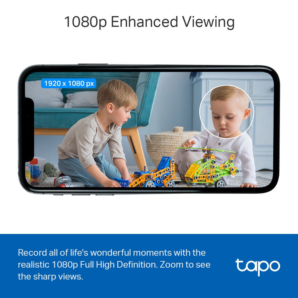 Tapo C100 | Home Security Wi-Fi Camera, 1080P, Advanced Night Vision, Two-Way Audio