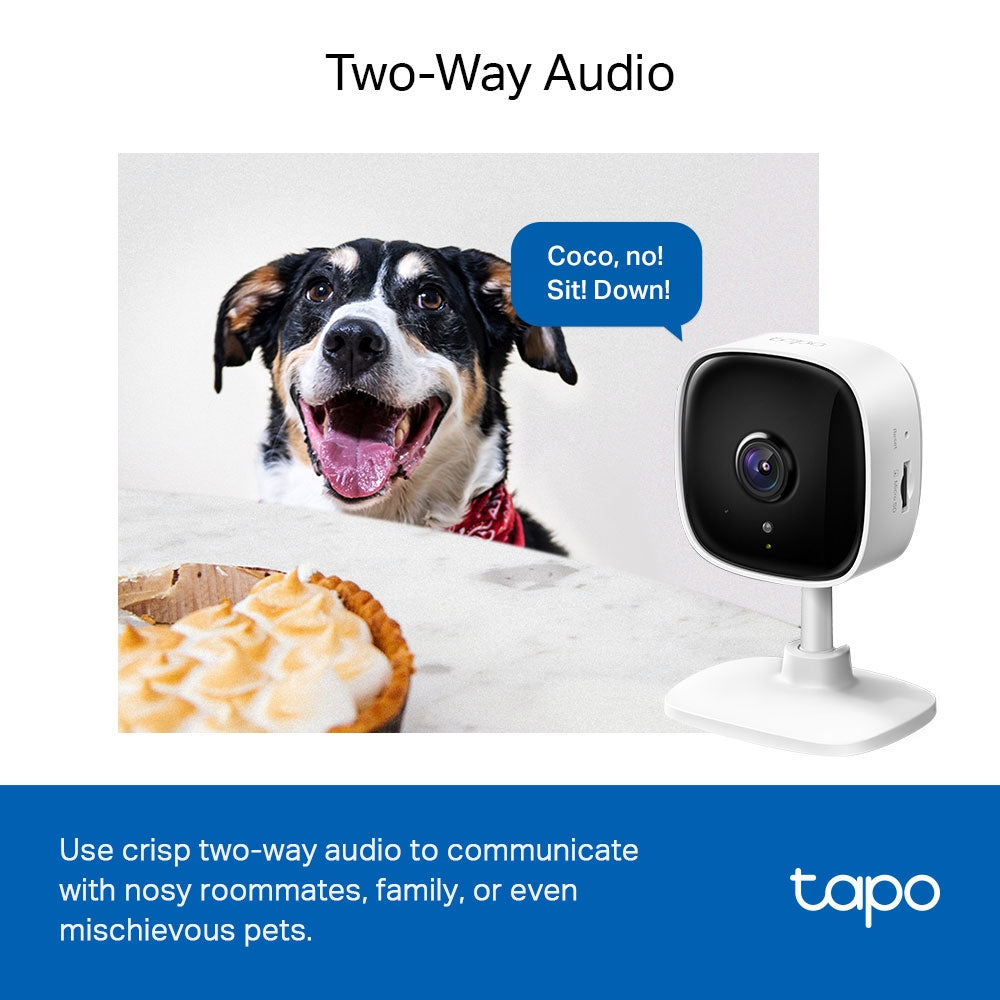 Tapo C100 | Home Security Wi-Fi Camera, 1080P, Advanced Night Vision, Two-Way Audio