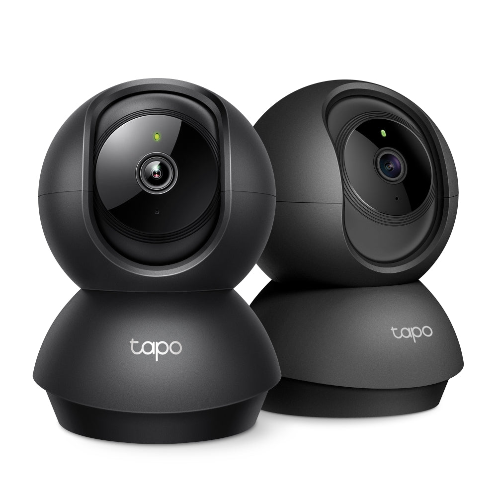 Tapo C211(2-pack) indoor security camera with 2K 3MP resolution and 360° pan/tilt coverage