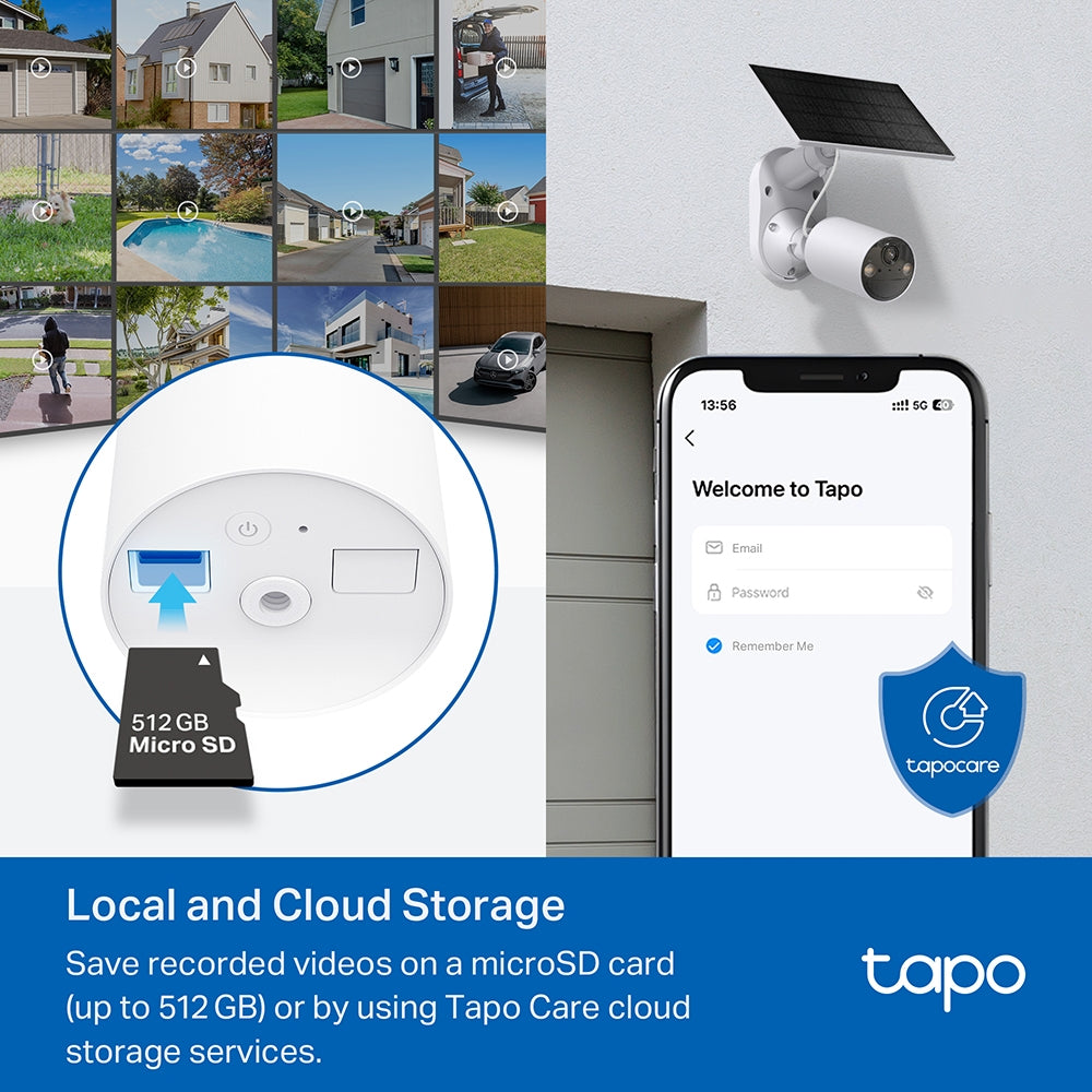 Tapo C410 KIT | Solar-Powered Security Camera Kit, 2K 3MP, Night Vision, Two Way Audio