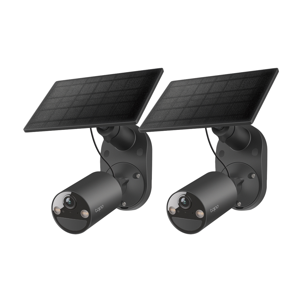 2K 3MP Solar-Powered Security Camera Kit, Tapo C411 KIT(2-pack)
