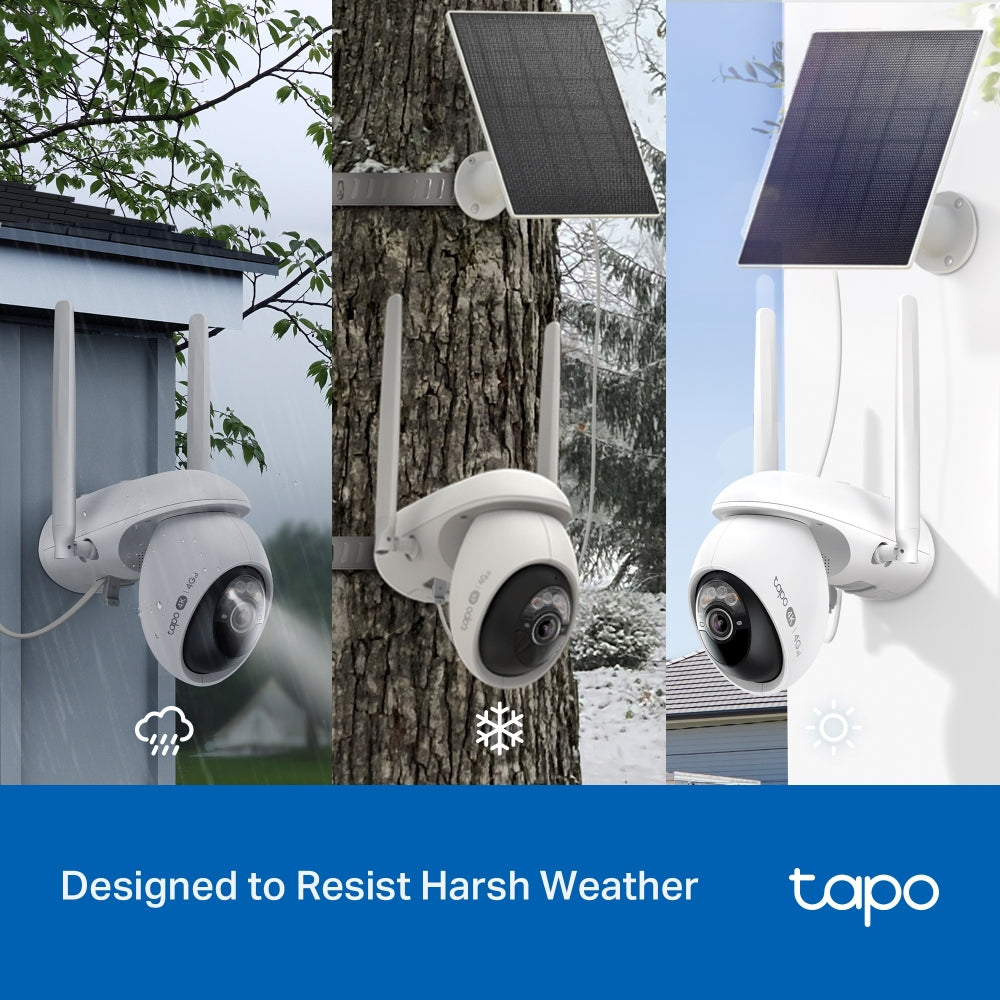 Tapo C665G KIT | Solar-Powered Pan/Tilt Wi-Fi/4G LTE Security Camera Kit
