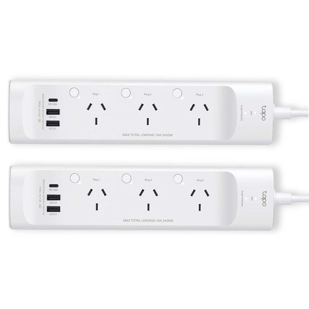 Tapo P300 power strip with smart outlets and 18W PD charging