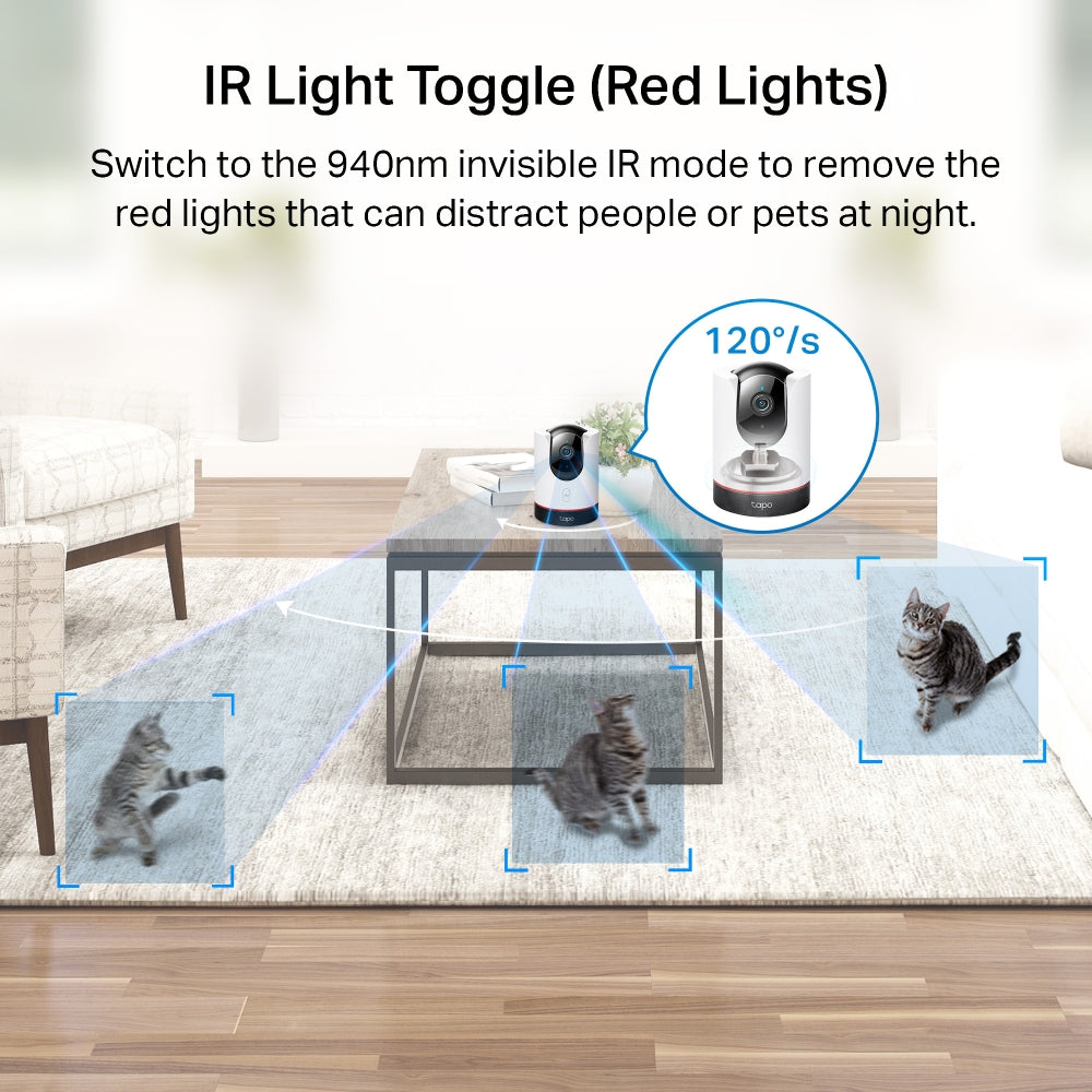 Tapo C225 | Pan/Tilt AI Home Security Wi-Fi Camera