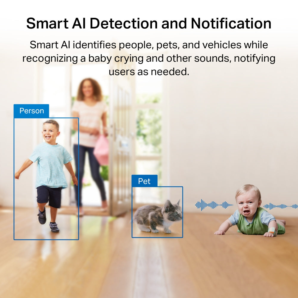 Tapo C225 | Pan/Tilt AI Home Security Wi-Fi Camera