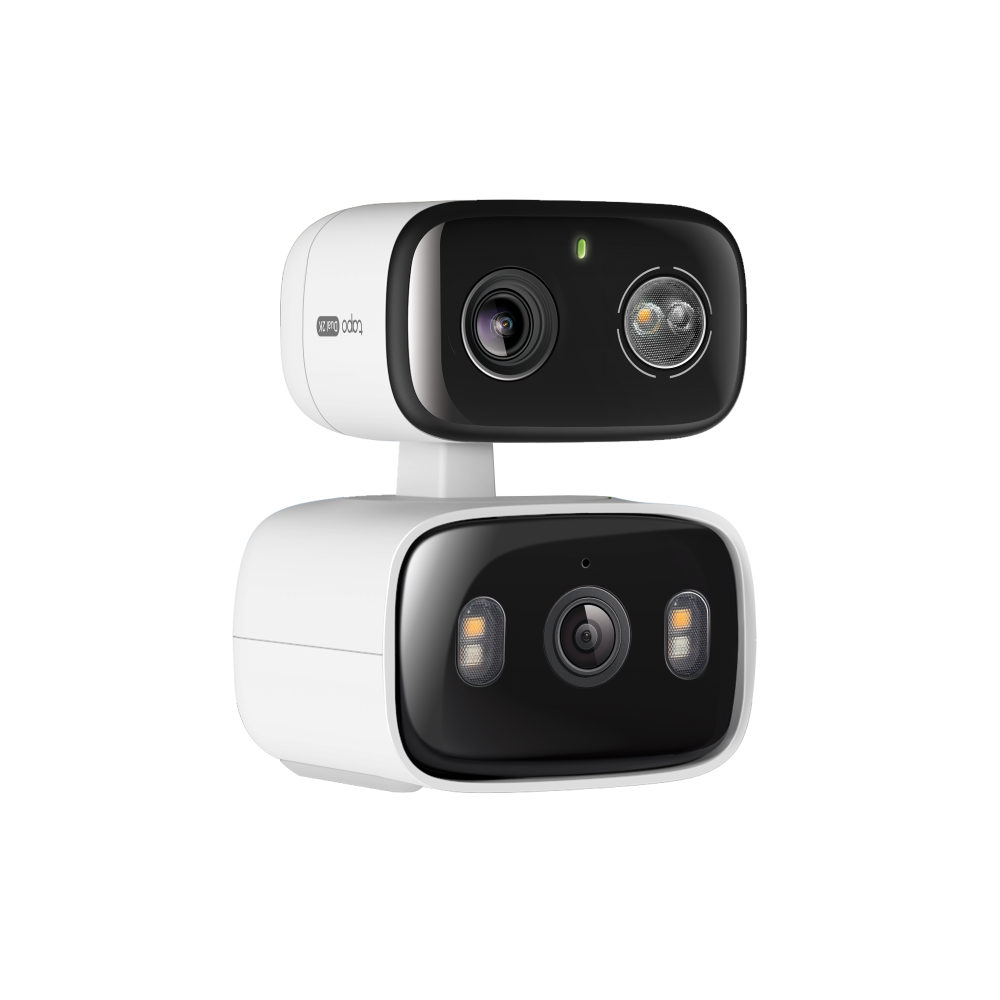 2K 3MP Indoor/Outdoor Dual Lens Pan/Tilt Security Camera, Tapo C246D(2-pack)