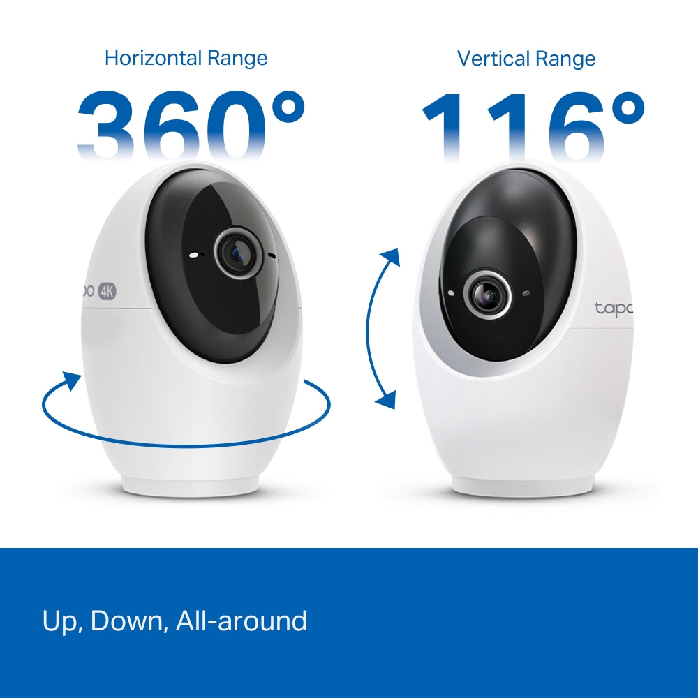 Tapo AI Full-Coverage Security Kit – 4K (4 Cameras + 4 Sensors)