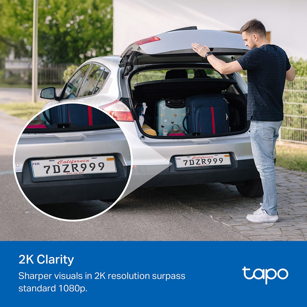 2K 3MP Smart Wire-Free Indoor/Outdoor Security Camera,Tapo C410(2-pack)