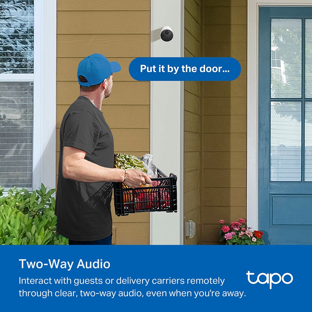 2K 3MP Smart Wire-Free Indoor/Outdoor Security Camera,Tapo C410(2-pack)